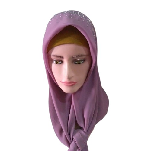 KERUDUNG SEGI EMPAT BELLA SQUARE PAYET/ JILBAB PAYET BELLA SQUARE BAHAN POLLYCOTTON/ HIJAB PAYET-UNGU