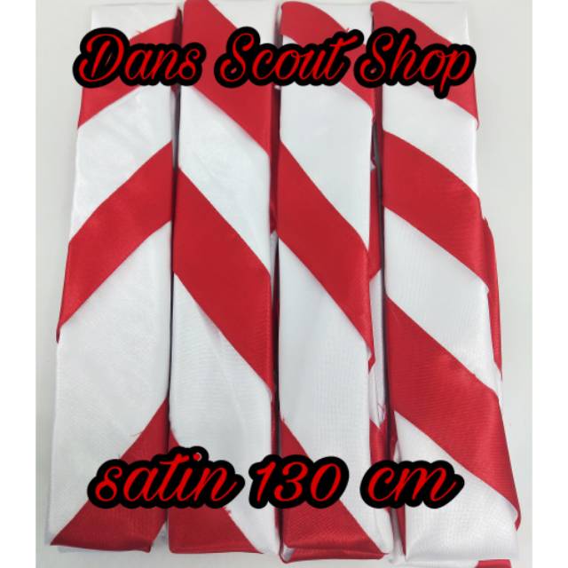 Kacu pramuka satin 130cm Kacu Pramuka Putra dan Putri Kacu Pramuka Merah Putih Kacu Pramuka