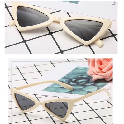 DODORY K714 Kacamata Fashion Anti Radiasi Bentuk Triangle Sunglasses Hitam  Style Unik