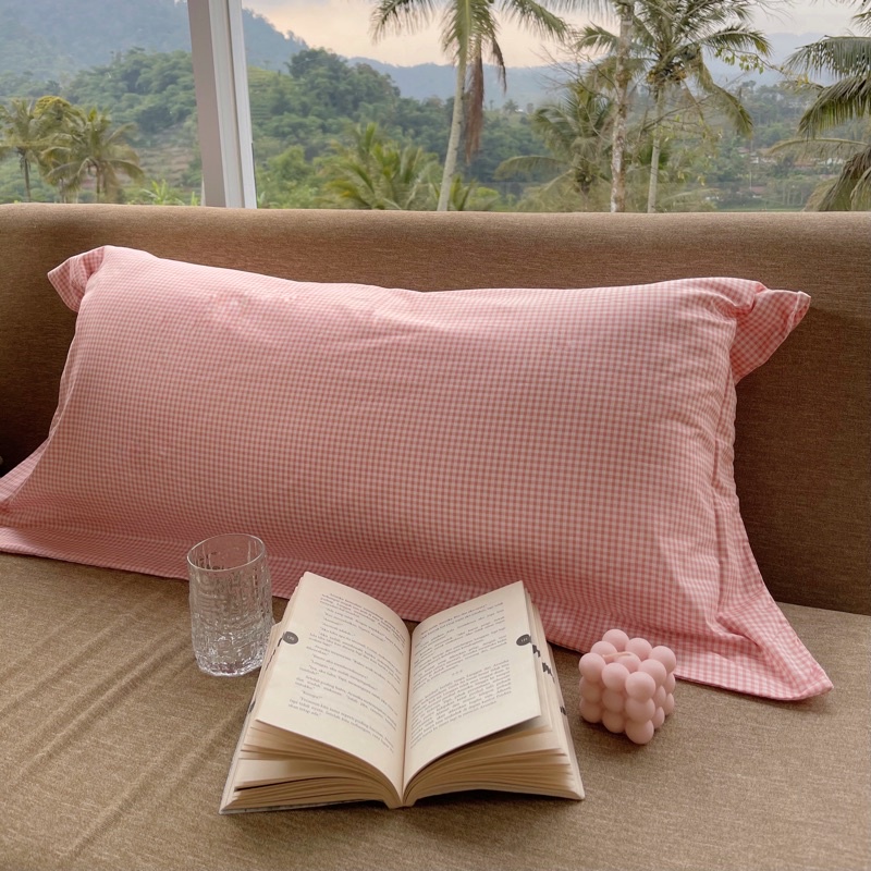 pillow cover / sarung bantal 45x90 cm / korean aesthetic / sarung bantal cinta / korean