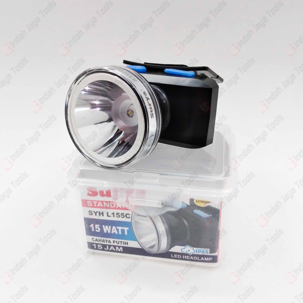 SURYA SYH L155C Senter Kepala LED 15 W Head Lampu Terang 15 Jam