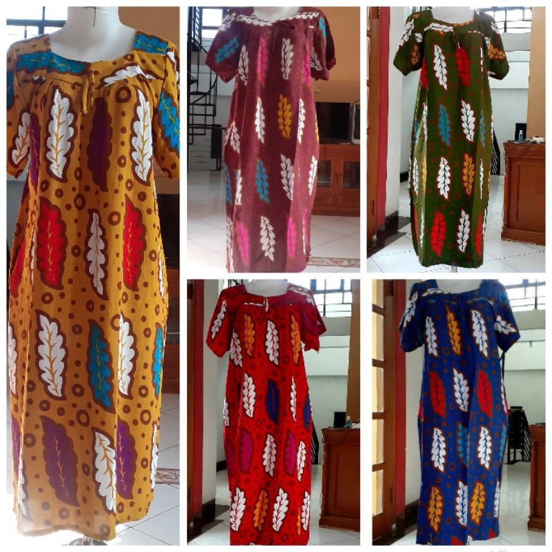 sikak putri ayu /daster sikak/ daster putri ayu motif daun