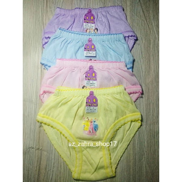 Celana dalam anak perempuan motif stiker