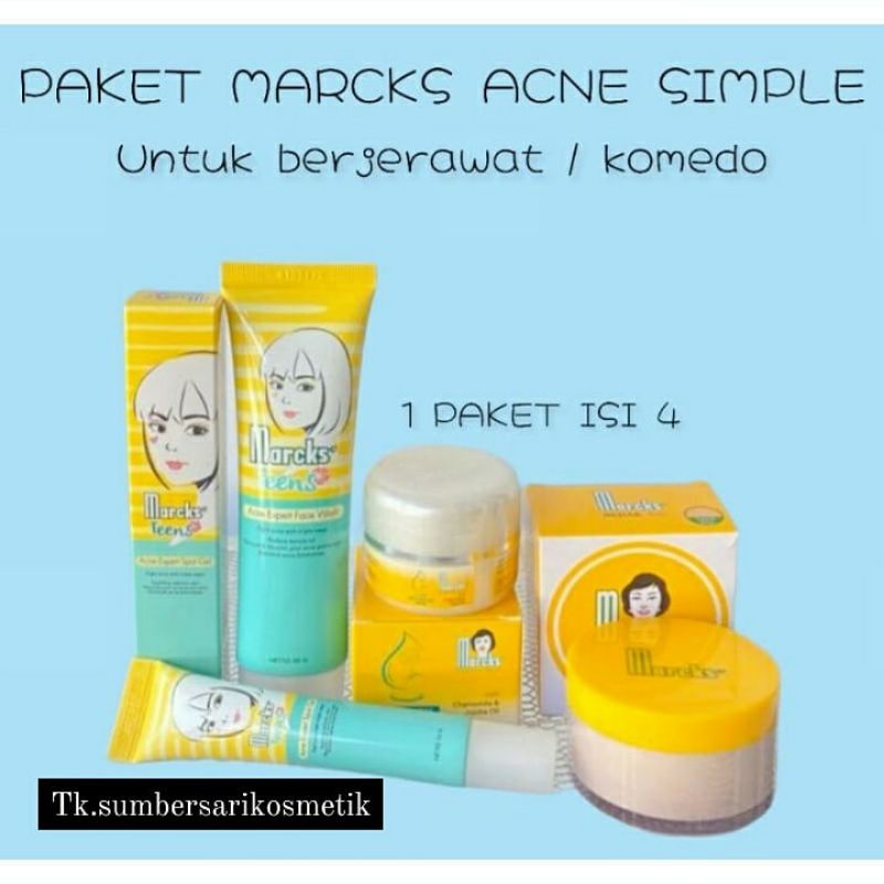 MARCKS PAKET LENGKAP BERJERAWAT DAN BERMINYAK