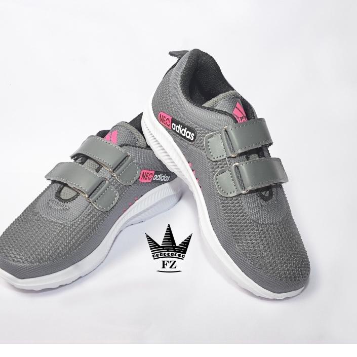 (TERBARU) sepatu adidas neo sepatu anak sekolah l-laki perempuan cewe cowo TK SD size 28sd37 velcro 