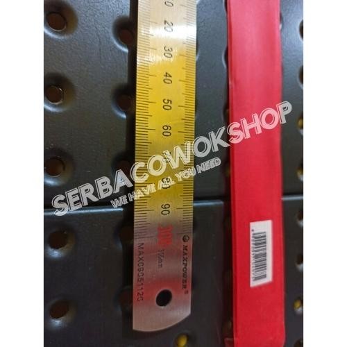 

Aman Maxpower Penggaris 30 Cm 300 Mm Metric Stainless Steel Ruler 12 Inch Sale!!!