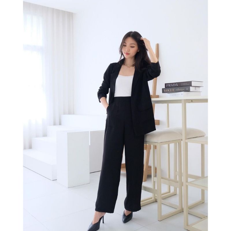 Set Blazer celana kulot / long set blazer kulot murah / set pakaian murah
