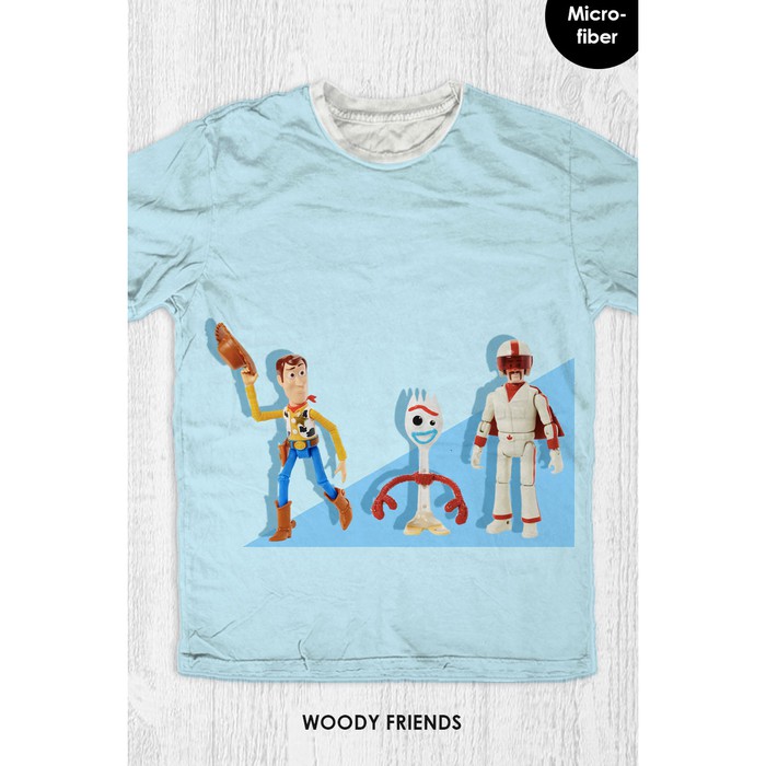 Baju Kaos Anak & Dewasa Toy Story - Woody Friends