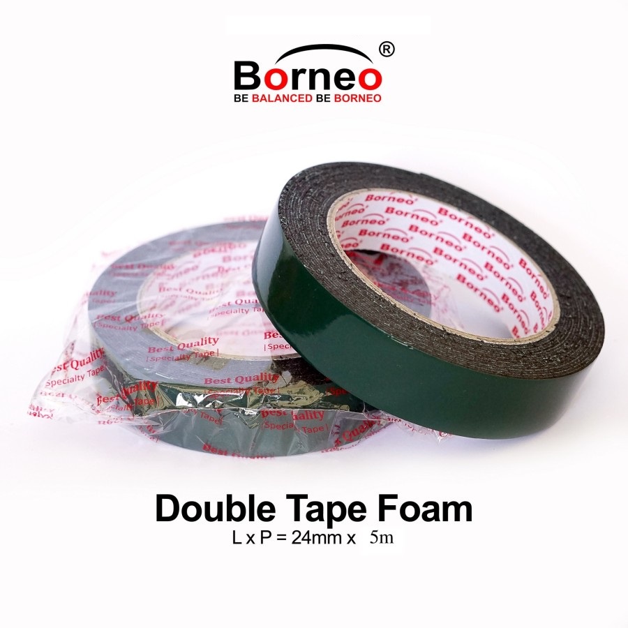 

double side tape foam borneo - 24 mm x 5 m