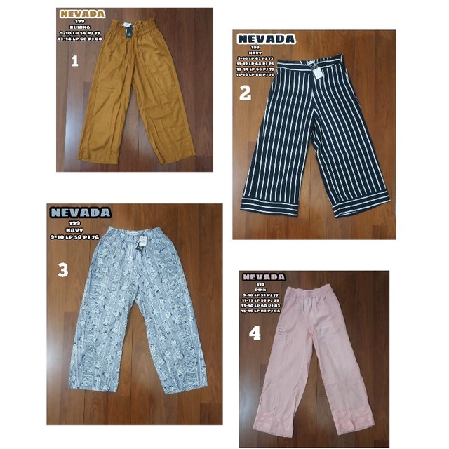 NEVADA CELANA ANAK CEWEK ORIGINAL FULL TAG LABEL DAN PRICE TAG MATAHARI