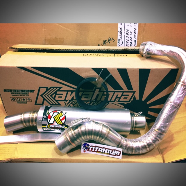 Knalpot drag 200cc kawahara mio