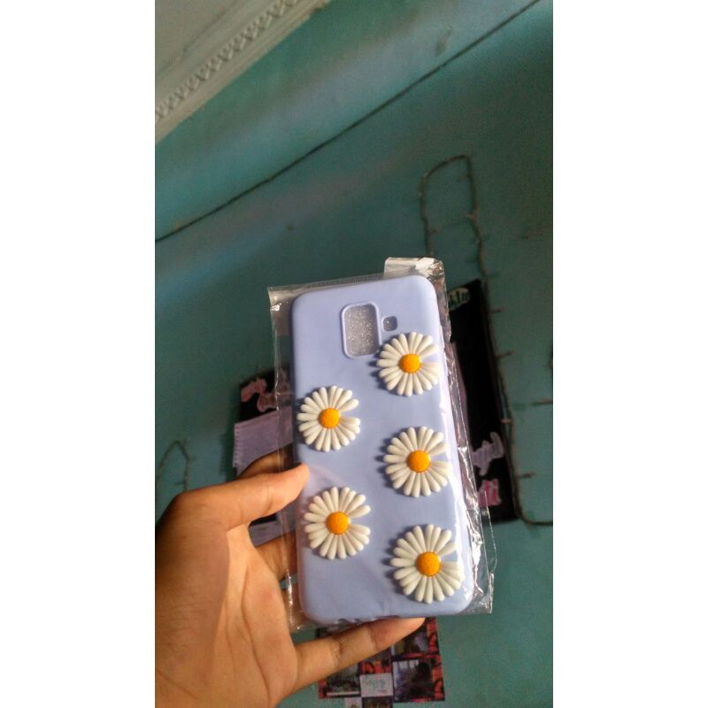 CASE HP SAMSUNG GALAXY A6 2018 DAISY FLOWER