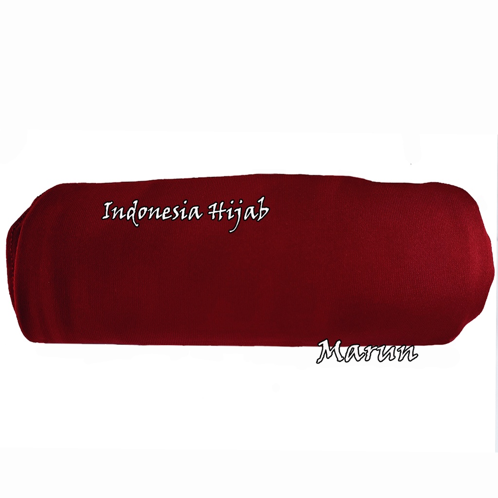 Rok Panjang Jersey Polos Tebal Tidak Nerawang Uk Standart-maron