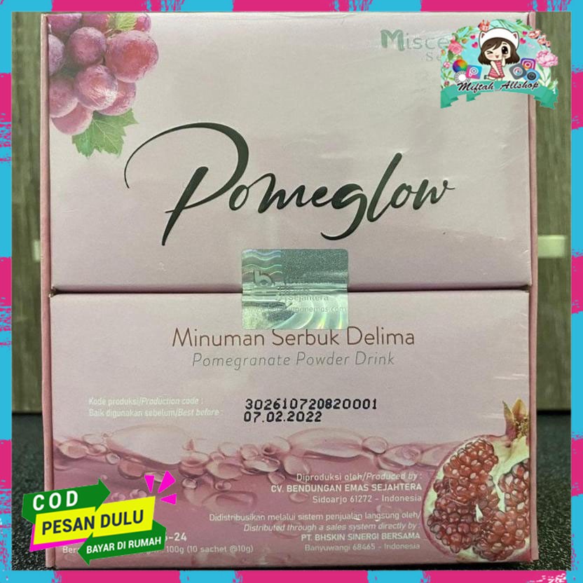 [Bisa COD] [ SMALL 10 SACHETS ] MISCELLA G POMEGLOW - MINUMAN COLLAGEN