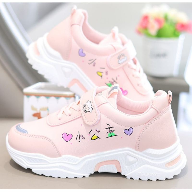 Sepatu Anak Perempuan Motif Japan Sneakers Anak Cewek 3-10 tahun