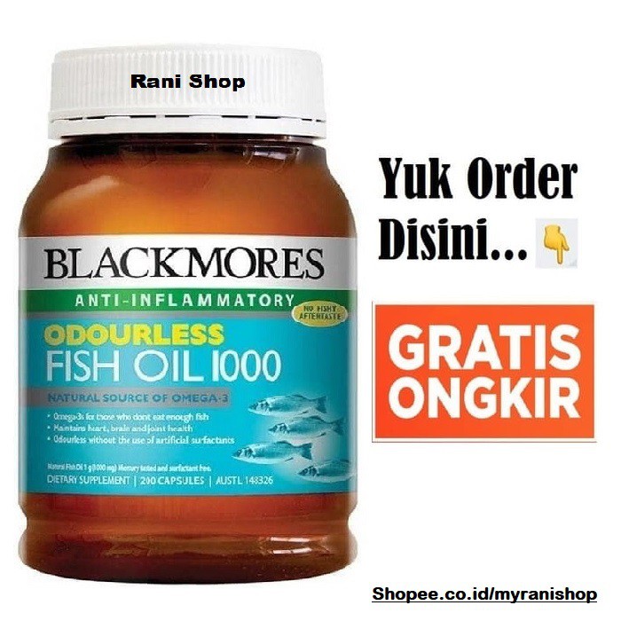 Blackmores AntiInflammatory Odourless Fish Oil 1000 200