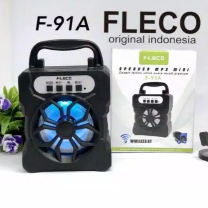 Musik Box Bluetooth Fleco F-91A/F-91B Terbaru Super Bass /Speaker Bluetooth Fleco /Salon Bluetooth
