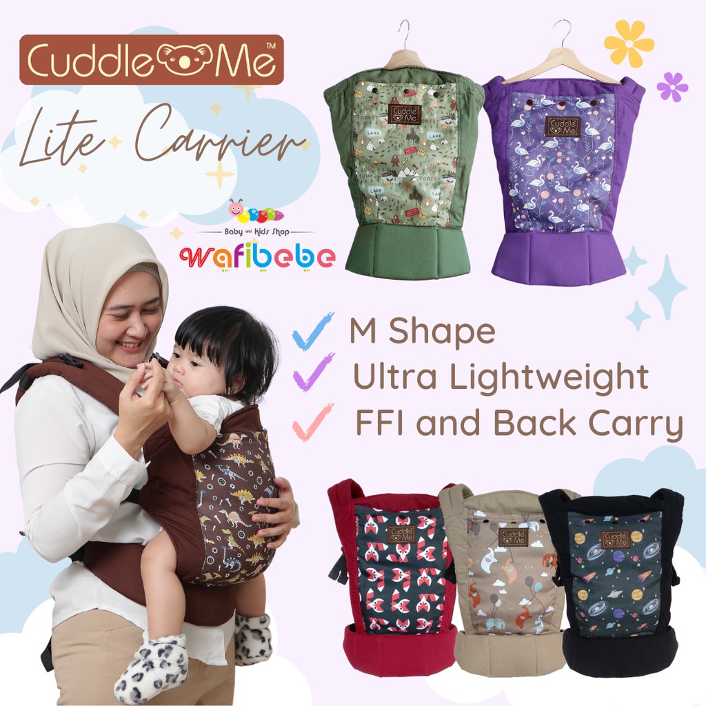 Cuddle Me Lite Carrier Gendongan Bayi Ergonomis SSC Original Motif Cuddleme Litecarrier