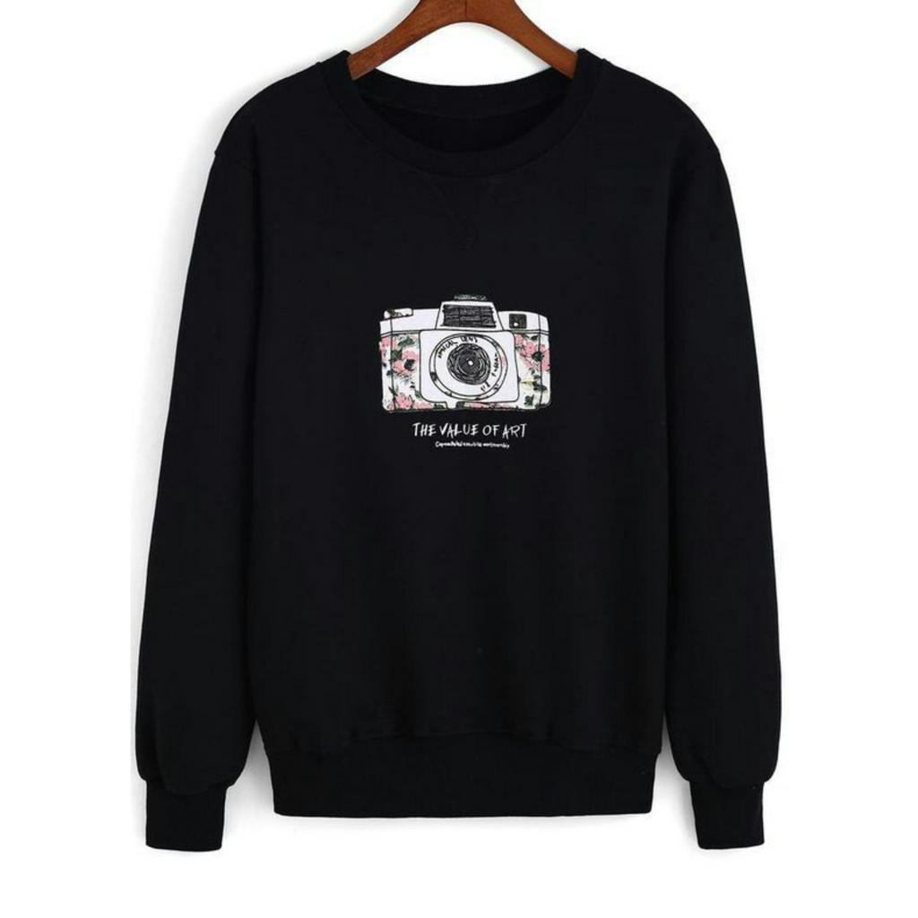 Camera Sweater - Sweatshirt Wanita