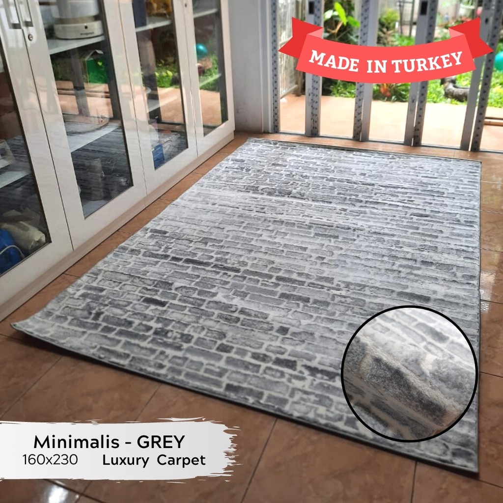 Karpet Turki Cantik Import Permadani Asli Turki Uk 160x230 GREY 8