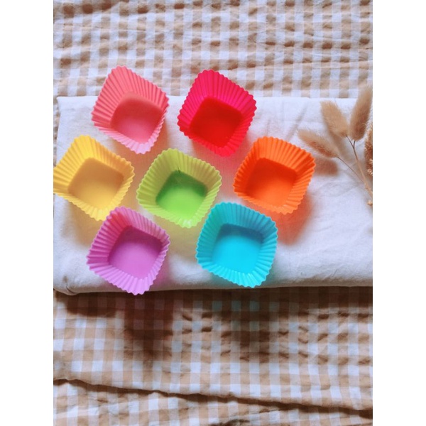 silicon cup wadah silikon silicon /cetakan pudding cetakan muffin/ compartment bento/wadah bento/ ba