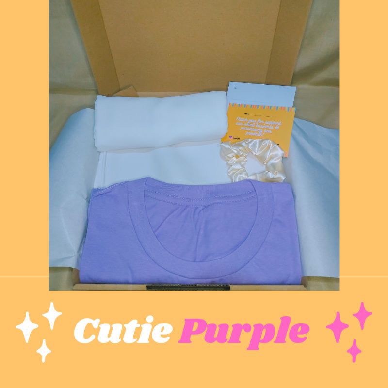 

BOX HAMPERS / KADO ULANG TAHUN/BIRTHDAY GIFT BOX CUTIE PURPLE FASHION EDITION