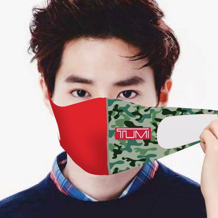 Masker Tumi Red IMPORT | Unisex | PREMIUM | Branded | Trendy | T