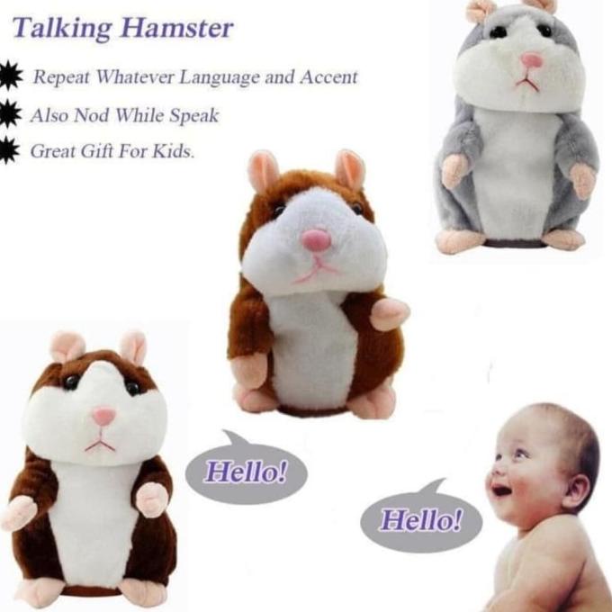 Talking Hamster - Boneka Hamster Bisa Bicara Dan Bergerak