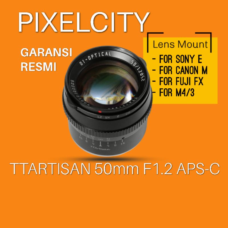 Jual Ttartisan 50mm F1 2 For Aps C M43 Shopee Indonesia