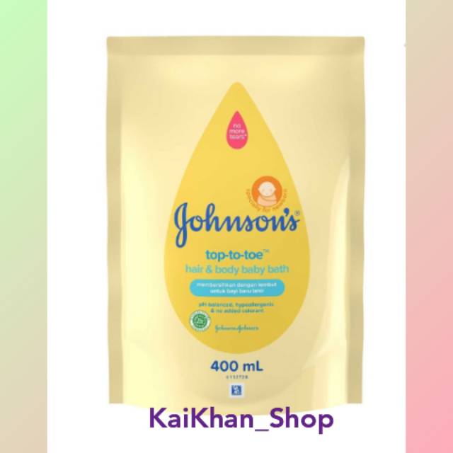 JOHNSON'S Top To Toe Wash - 400ml Refill