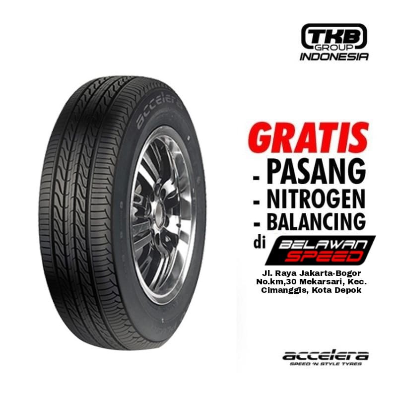 BAN MOBIL TUBELES STANDAR TOYOTA VOXY HONDA ACCORD VTI RING 16 ACCELERA ECO PLUSH 205 60 R16