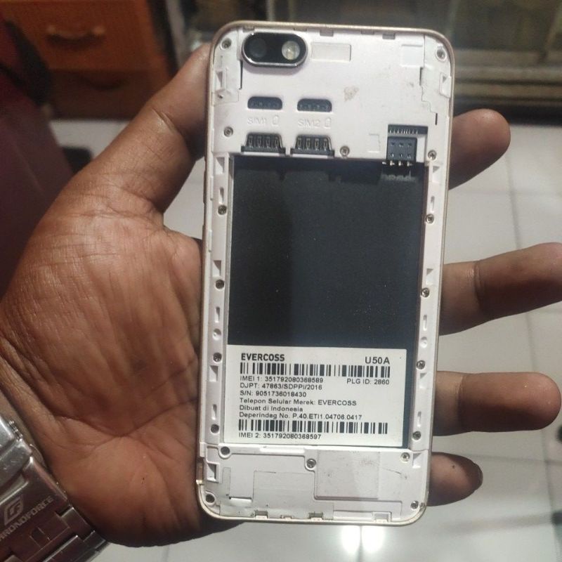 mesin evercoss u50a normal garansi