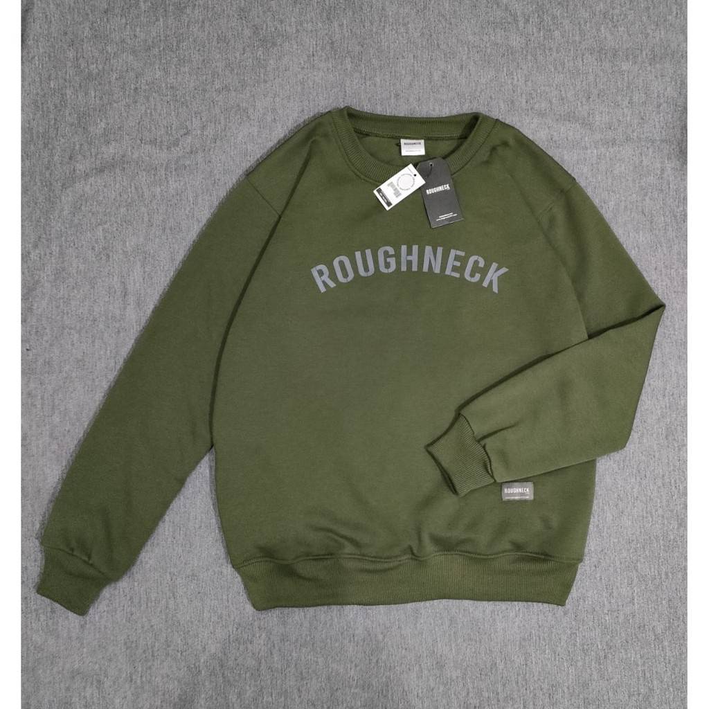 Roughneck SS015 Black Sig Colour Sweatshirt/ Sweater CN Roughneck Pria-Wanita Terbaru/Cod