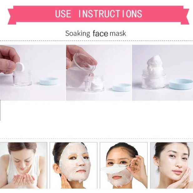 Compressed Paper Mask Sheet / Tablet Mask / Masker Kertas / Masker topeng