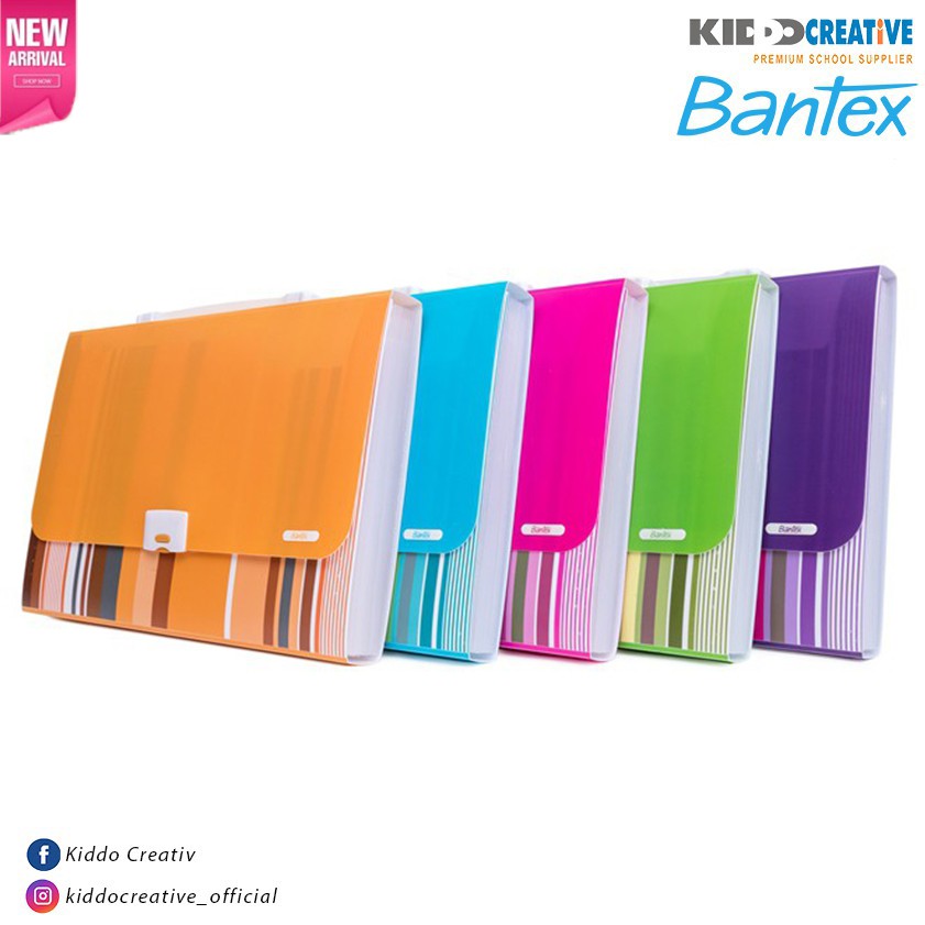 

BANTEX STORAGE PP FANCY STRIPE EXP FILE 13POCK FC SIZE COLOUR