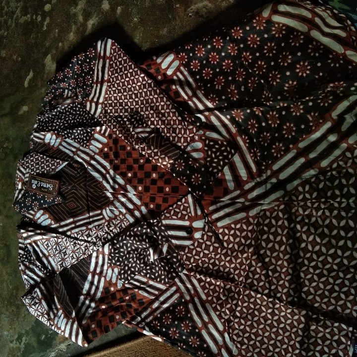 Promo 2.2 Men Sale - Kemeja Batik Pria Reguler Fit Lengan Panjang Modern Ori Baju Batik Pria M L Xl