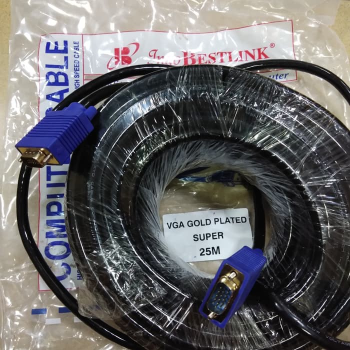 Bestlink Kabel VGA 25Meter Gold Plated