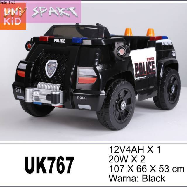 Mobil aki anak truk polisi FREE_ONGKIR
