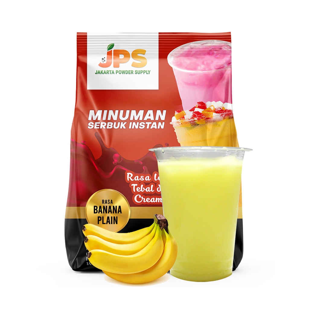 

JPS Banana Plain Serbuk Powder Bubuk Minuman 1 Kg