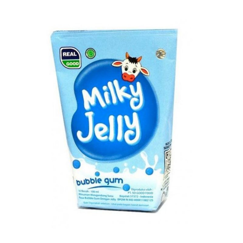 

Promo SUSU REAL GOOD MILKY JELLY BUBBLE GUM 100 ML