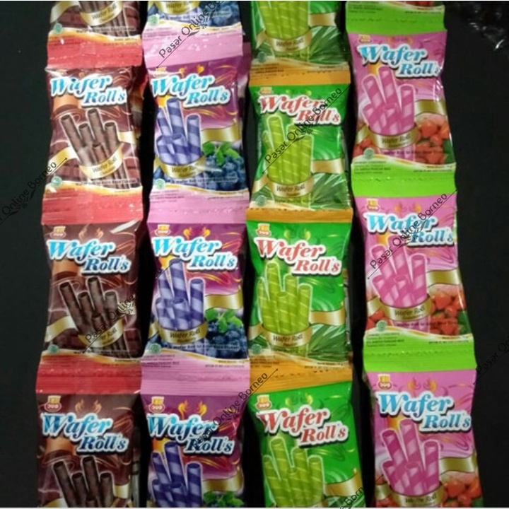 Wafer Rolls 1 Renceng Isi 10 Pcs