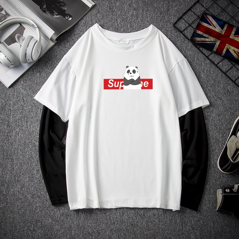  Kaos  T shirt Lengan  Panjang  Lapis Ganda Ukuran  M 5xl 200kg 