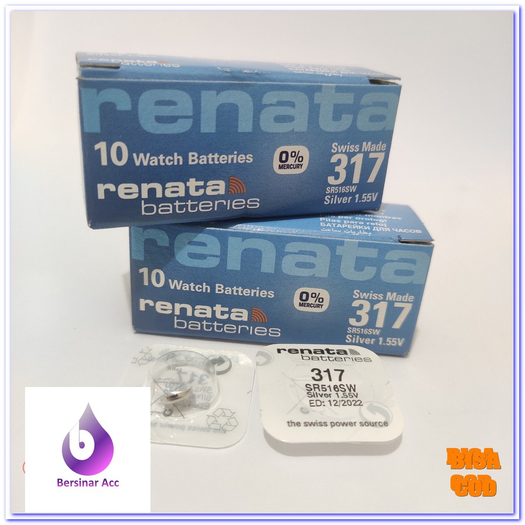 BATERAI BATTERY RENATA 317 SR516SW ORIGINAL