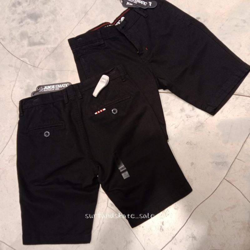 Celana Pendek Chino Juice Ematic Invinity Black