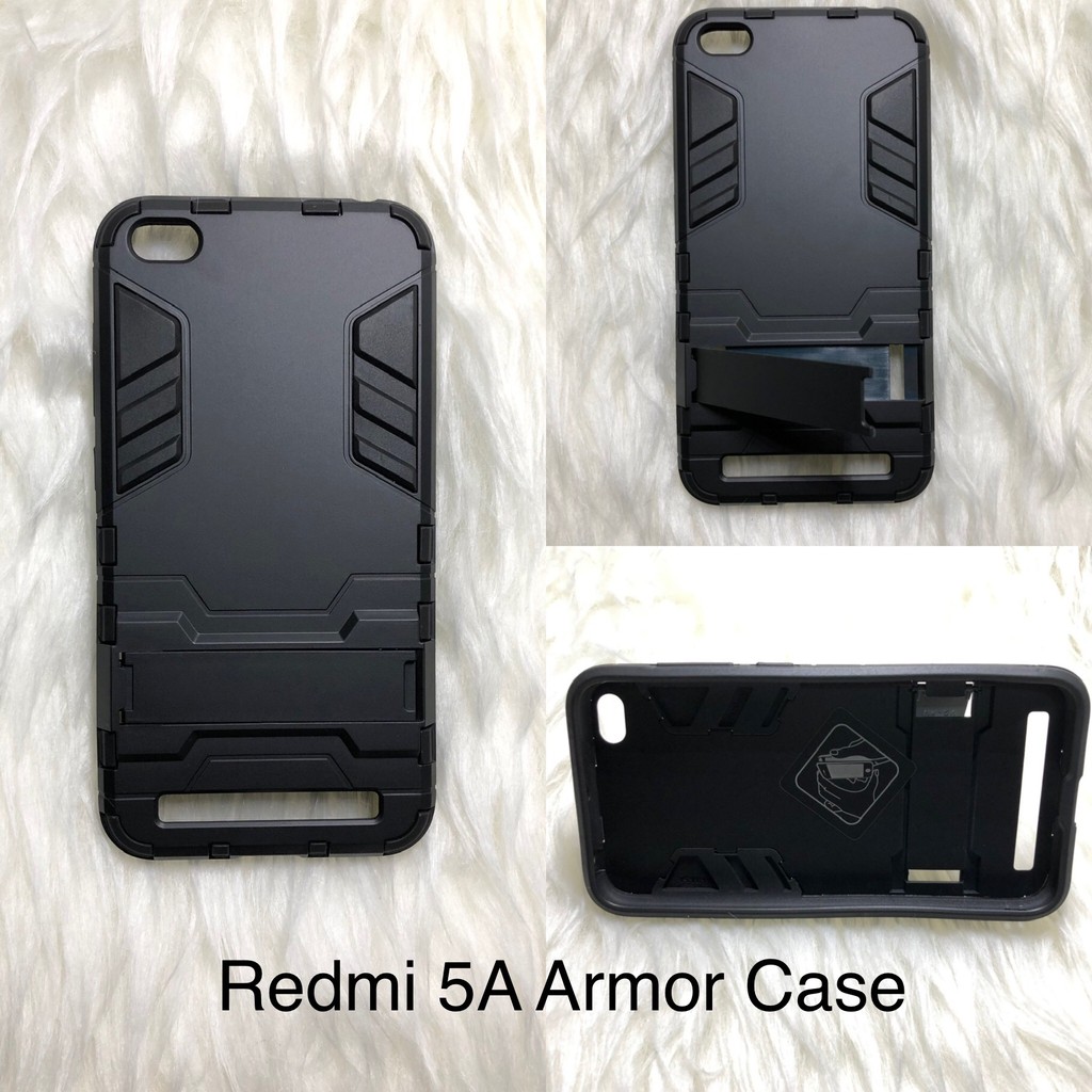 Xiaomi Redmi 5A ARMOR CASE IRONMAN Standing Cover Casing Soft Premium