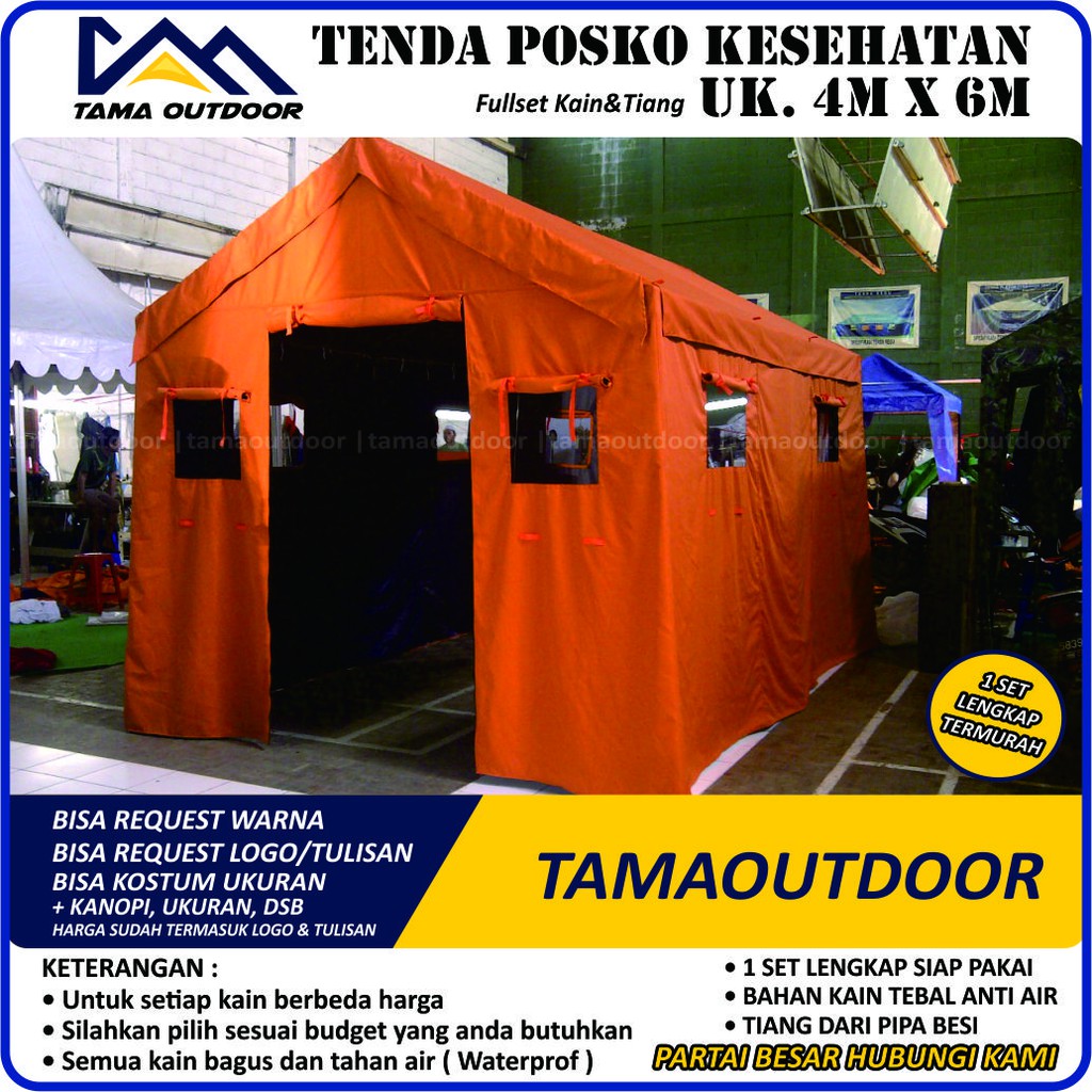 Tenda Posko Pengungsi BNPB - Ukuran 4M x 6M Kesehatan