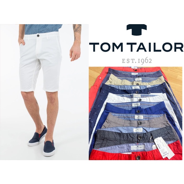 TOM TAILOR Celana Pendek Pria Chino Shorts Original Casual Men(PART 2)