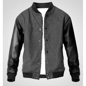 Jaket Kulit Motor Pria Kombinasi Kulit Sweater Distro