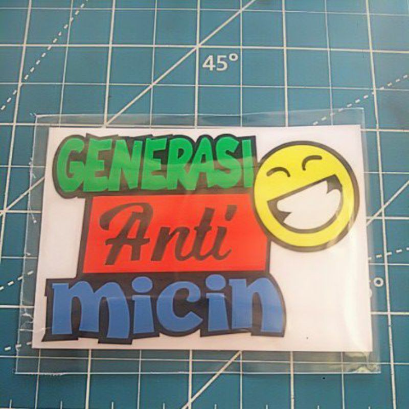 stiker cutting generasi anti mecin