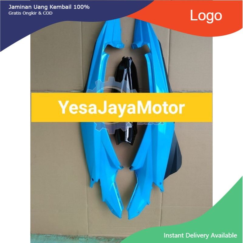 Body Belakang Satria Fu Facelift Warna Biru Plus Dek Tengah Polos